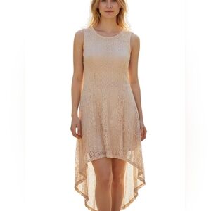Xhilaration Hi Low Lace Country Western Style Dress